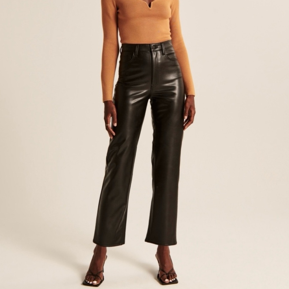 Abercrombie Vegan Leather Pants - ankle length 29/8